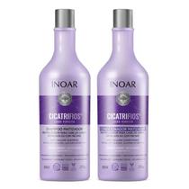 Kit Inoar Cicatrifios Loiro Perfeito Shampoo + Condicionador Matizador Com 800ml Cada