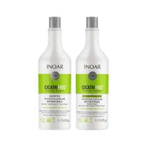 Kit inoar cicatrifios renovação absoluta plástica capilar instantânea shampoo condicionador 1l
