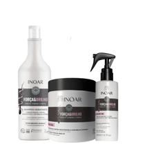 Kit Inoar Força e Brilho Shampoo 1 litro + Máscara 500g + Leave-in 200ml Kit Inoar Força e Brilho Shampoo 1 litro + Máscara 500g + Leave-in 200ml