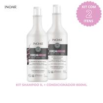 Kit Inoar Força e Brilho Shampoo 1L + Condicionador 800 ML Kit Inoar Força e Brilho Shampoo 1L + Condicionador 800 ML