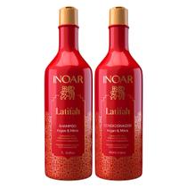 Kit Inoar Latifah Argan e Mirra Shampoo 1 Litro e Condicionador 800ml Kit Inoar Latifah Argan e Mirra Shampoo 1 Litro e Condicionador 800ml