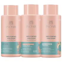 Kit Inoar Meu Cacho, Meu Crush Sh 500ml + Cond 500ml + Creme de Pentear 500ml