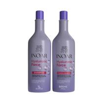 Kit Inoar Shampoo 1L + Condicionador 800ml Hyaluronic Force Kit Inoar Shampoo 1L + Condicionador 800ml Hyaluronic Force