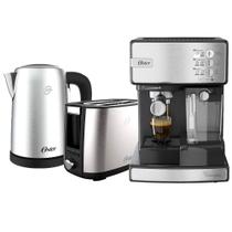 Kit Inox Oster Primalatte - Chaleira - Torradeira Kit Inox Oster Primalatte - Chaleira - Torradeira