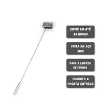 Kit Inox Vassoura Piaçava E Rodo de Limpeza Fornos, Pizza Kit Inox Vassoura Piaçava E Rodo de Limpeza Fornos, Pizza