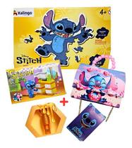 Kit Inspirado Stitch 3 Jogos + Gloss E Bolsinha