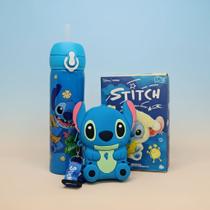 Kit Inspirado Stitch Copo Térmico + Bolsinha Com Alça