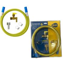 Kit Instação Fogão Forno Cooktop 1/2" x 1/2" Com Mangueir