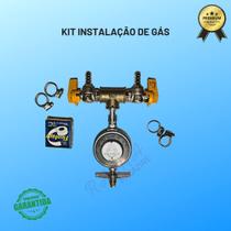 Kit Instalação Aliança Gás Duplo Fogão Forno Cooktop 1,20m