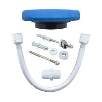 Kit Instalação Anel de Vedação Completa Vaso Sanitário Caixa Acoplada + Parafusos + Engate Flexível