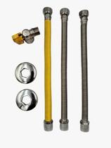 Kit Instalação Aquecedor 1/2 - Flexível 30cm Kit Instalação Aquecedor 1/2 - Flexível 30cm