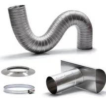 Kit Instalação Aquecedor A Gás Completo Duto E Chaminé 110mm