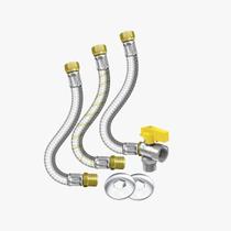 Kit Instalação Aquecedor a Gás Flexível 1/2" 40cm ROC