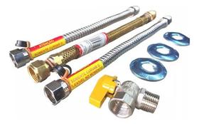 Kit Instalação Aquecedor Gás Mais Segurança 30cm 1/2 Haenke