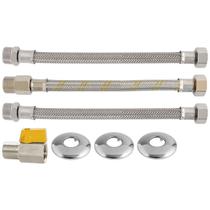 Kit Instalação Aquecedores A Gás M 180517 Blukit (M) 1/2 x (F) 1/2 - 40 cm