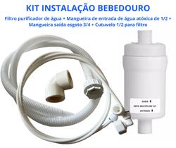 Kit Instalação Bebedouros Mangueiras Filtros E Conexão - Acquaper