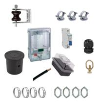 Kit Instalação Caixa Medidor Entrada Padrão Light Monofásico