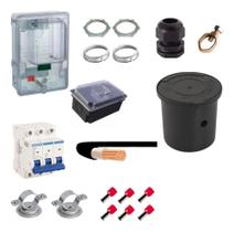 Kit Instalação Caixa Medidor Entrada Padrão Light Trifásico