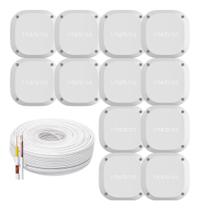 Kit Instalação CFTV Profissional 100m de Cabo Coaxial e 12 Caixas de Passagem Intelbras
