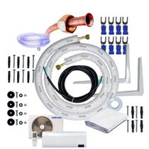 Kit Instalação Completo Para Ar condicionado Split Inverter e Convencional Tubulação 14 x 38 Cabo PP 5 vias 1.5 Com Suporte 450mm