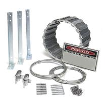 Kit Instalação Concertina 30 Cm Para 10 Metros Simples Scudo