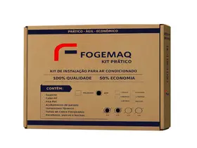 Kit Instalação de 1 Metro Ar Condicionado Inverter 9000 12000 Btus Com Suporte