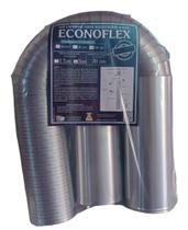 Kit instalação Econoflex p/ aquecedor a gás d.100mm x 1,5mt ou 3mts, cano 30.