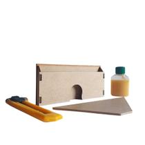 Kit Instalação Gabarito e Cola Para Rodapé EVA 15cm MeuRodapé Kit Instalação Gabarito e Cola Para Rodapé EVA 15cm MeuRodapé