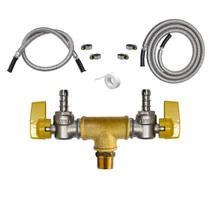 Kit Instalação Gás Encanado 2 Saídas Fogão Forno 60cm 3m