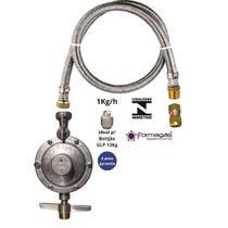 kit instalação gás mangueira 3,5 mts rosca 1/2 fogão cooktop