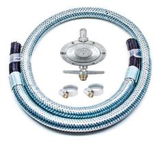 Kit Instalação Mangueira 1,00Mt Bico X Bico Gás Botijão Glp