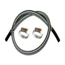 Kit Instalação Mangueira 1,50m + 2 Abraçadeira Fogão Cooktop