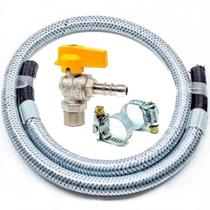 Kit Instalaçao Mangueira Bm x Bm + Registro Gás Encanado