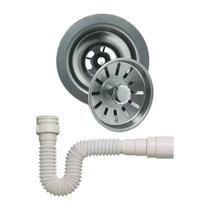 Kit Instalação Para Cuba/tanque Válvula Americana + Sifão Flexível Universal Kit Instalação Para Cuba/tanque Válvula Americana + Sifão Flexível Universal