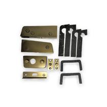 Kit Instalação Porta De Vidro Giro Pivotante Kit 1 Bronze Glassteck Sem Miolo