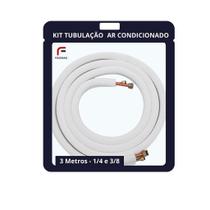 Kit Instalação Tubulação Ar Condicionado 1/4 e 3/8 7000 9000 12000 btus 3metros Kit Instalação Tubulação Ar Condicionado 1/4 e 3/8 7000 9000 12000 btus 3metros