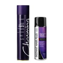 Kit Instant Hair Plus 300ml + Hair Spray Forte Charming 400ml