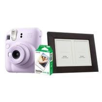 Kit Instax Mini 12 Lilás Candy + 10 FT + 5 Porta Retrato Café