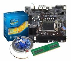 Kit Intel Core i5 2400 + Placa Mãe H61 +8GB de Memória + Cooler