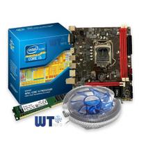 Kit Intel Core I5 3470 3.6 Ghz + Placa H61 + 4 Gb Ram + Cooler - WT INFO