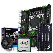 Kit Intel X99 Xeon E5 2680 V4 Machinist Pr9 64gb 3200mhz Com Cooler