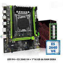 Kit Intel Xeon E5 2640 V4 com Placa-Mãe X99 - 16GB DDR4 2133MHz e NVMe M.2 SATA