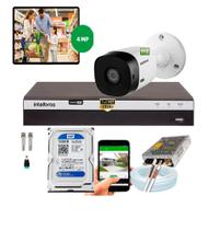 Kit Intelbras 1 Cam Full Hd 1220b E Dvr Mhdx 3104 C/Hd 500gb