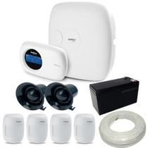 Kit Intelbras 1 Central de Alarme AMT 2010 + 4 Sensores de Presença IVP 3000