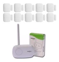 Kit Intelbras 10 Sensores Magnéticos Xas 4010 Smart + Recept