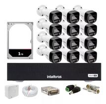 Kit Intelbras 12 Full Color Vhd 1120b, Dvr Mhdx 1016, 1tb