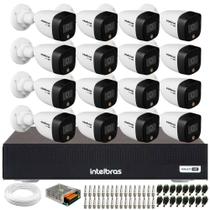 Kit Intelbras 16 Cam Vhd 1220b Full Color 1080p Dvr Mhdx 1016 S/Hd