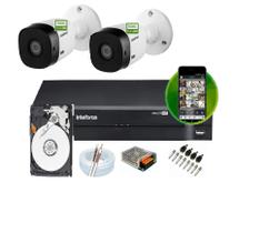 Kit Intelbras 2 Cam 1220b Full Hd 1080p 2m Dvr 4 Mhdx Muit Hd