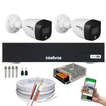 Kit Intelbras 2 Cam Full Color Dvr 4 3004-C Inteligente S/Hd