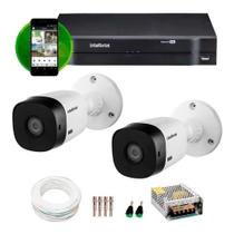 Kit Intelbras 2 Cam Ir 20m Bullet Dvr 4ch Intelbras